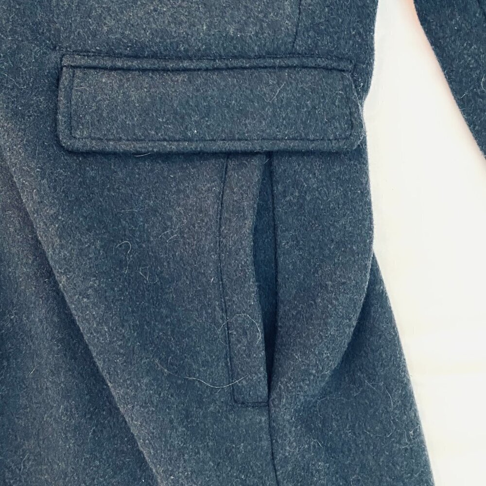 Michael Kors charcoal grey wool blend dress coat Mens Size XL classic luxury - Picture 9 of 14